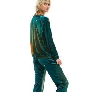 Aviator nation galaxy velvet crew